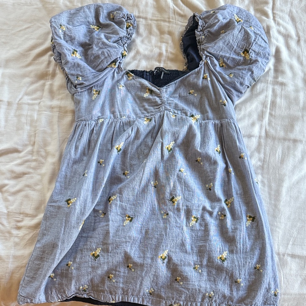 English Factory Floral Puff Sleeve Dress